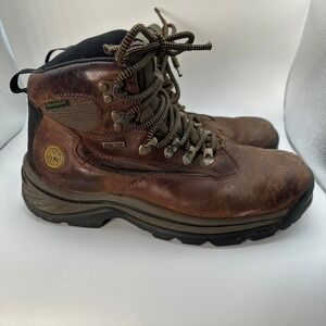 Timberland Brown Leather Waterproof Gore-Tex Hiking Boots Mens Size 9M